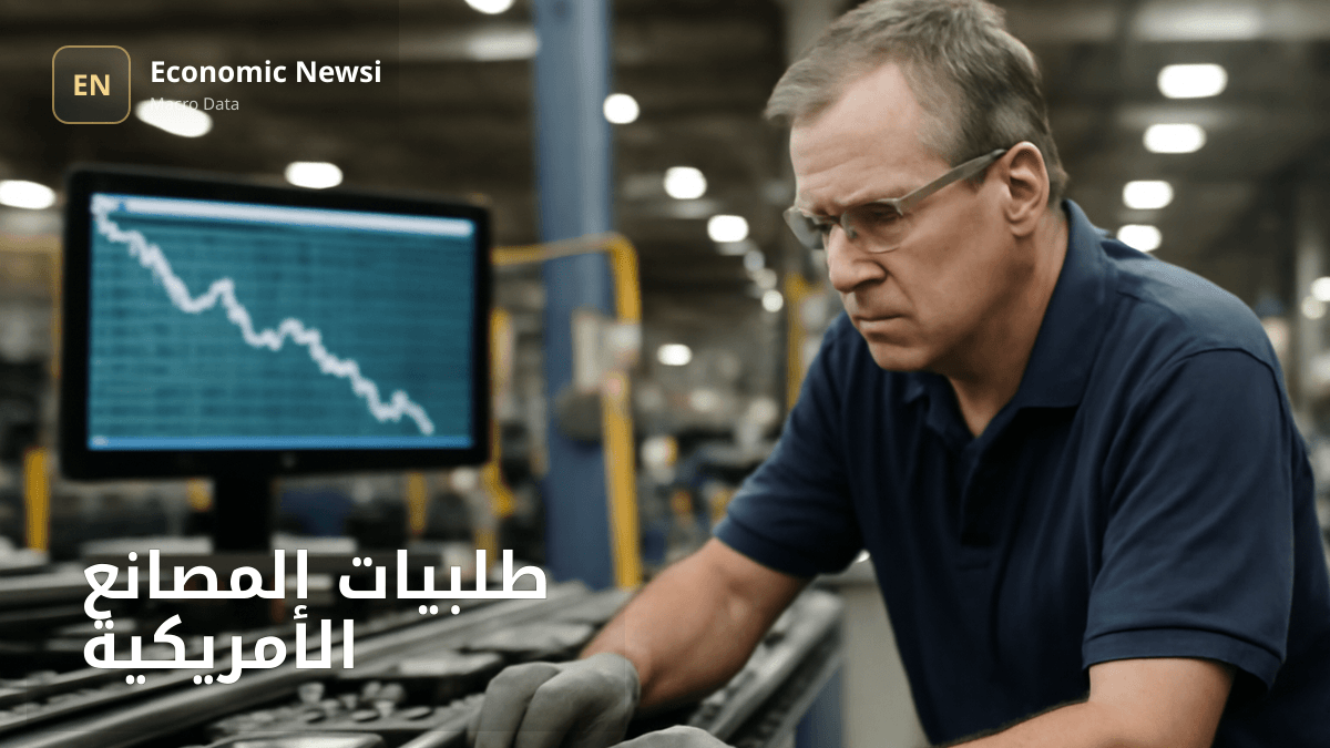 🚨 طلبيات المصانع الأمريكية — الولايات المتحدة 🇺🇸 السابق: %0